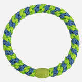 Kknekki Original Hair Tie - Lime Green Ocean Glitter Stripe - Simply Beach UK
