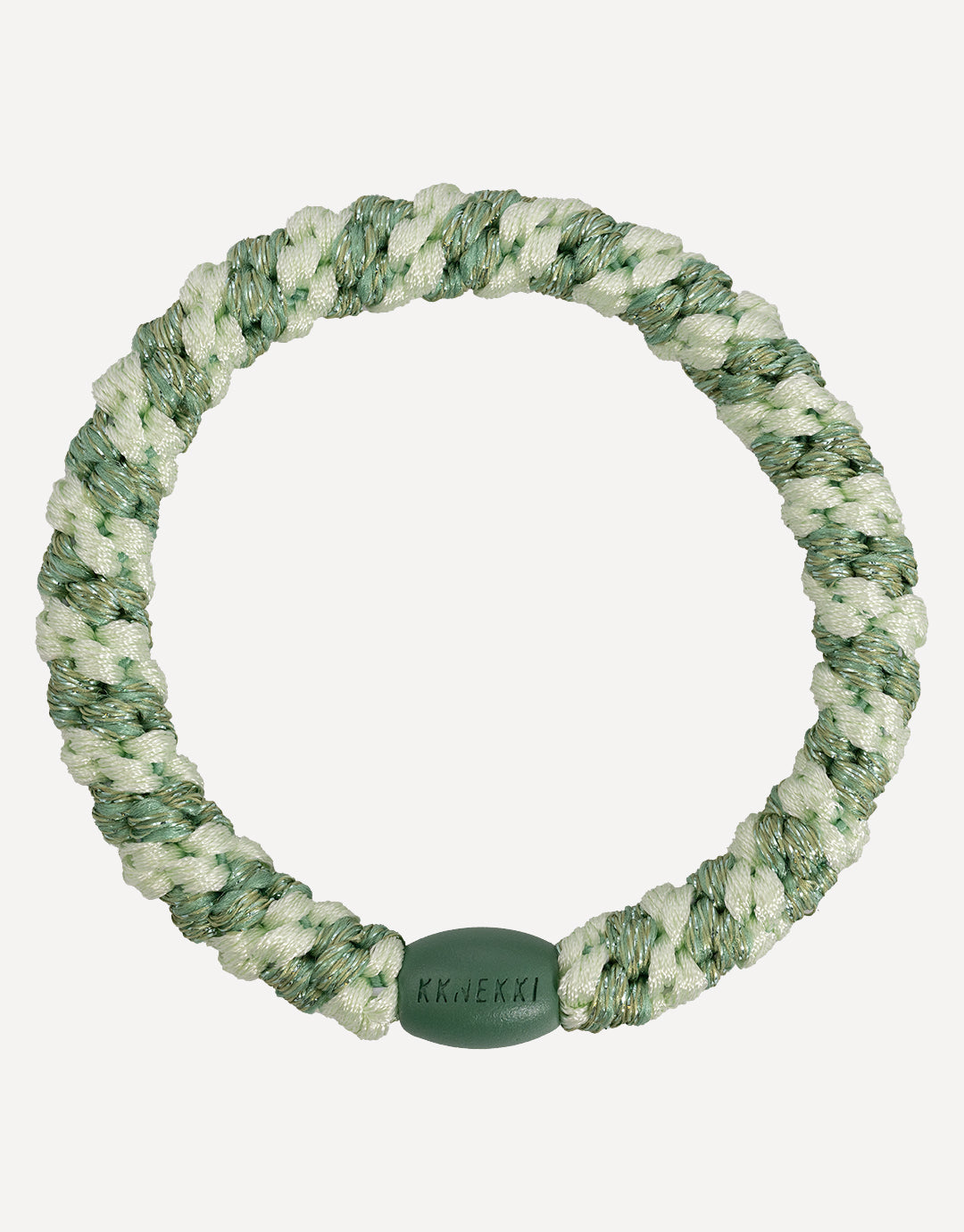 Kknekki Original Hair Tie - Mint Pistachio Glitter Stripe - Simply Beach UK