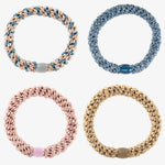 Original Hair Tie Bundle - Pale Pink, Blue and Pale Gold - Simply Beach UK