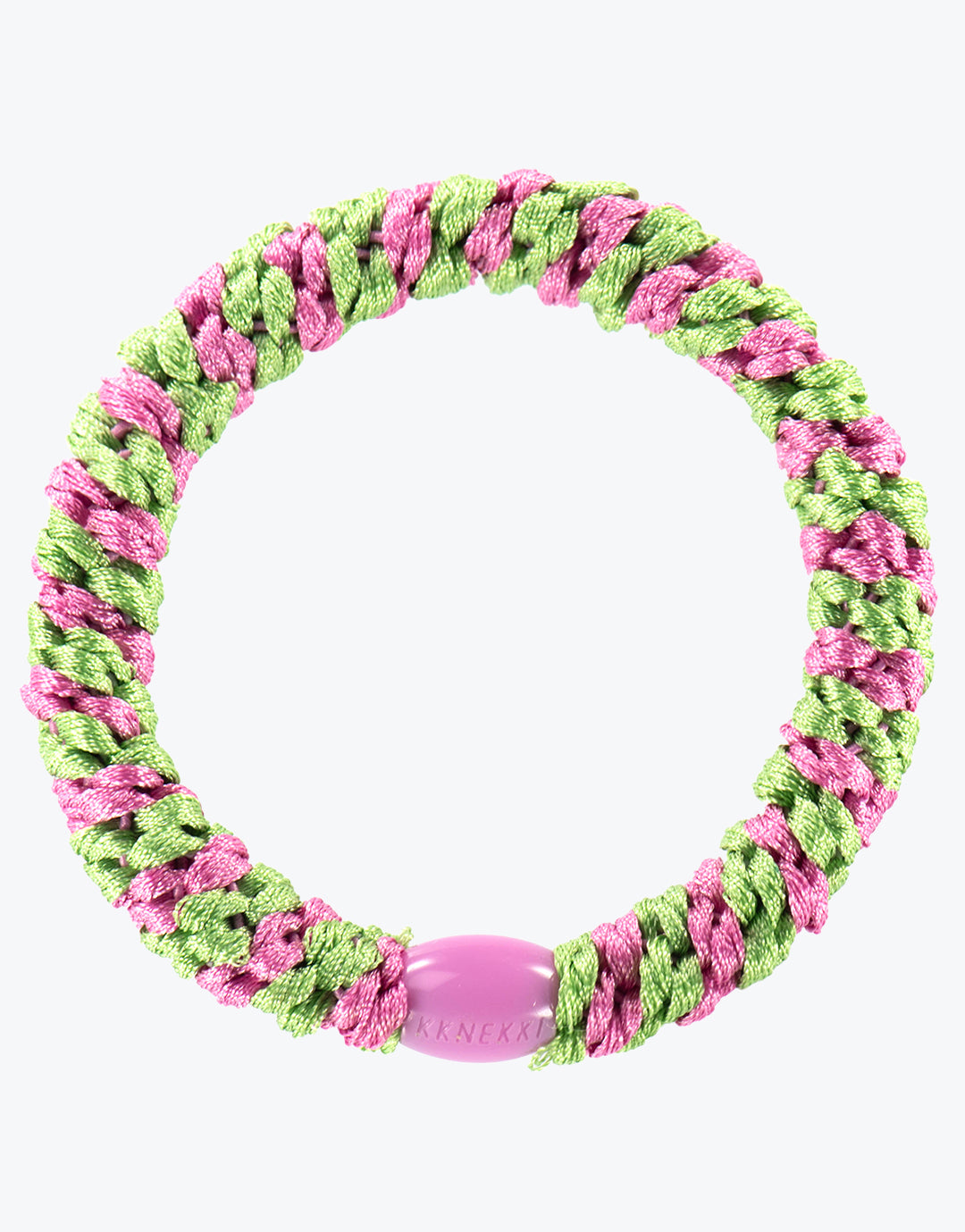 Original Hair Tie - Grass Green Bubblegum Stripe - Simply Beach UK