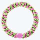 Original Hair Tie - Grass Green Bubblegum Stripe - Simply Beach UK