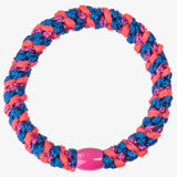 Original Hair Tie - Electric Blue and Pink Glitter - Simply Beach UK