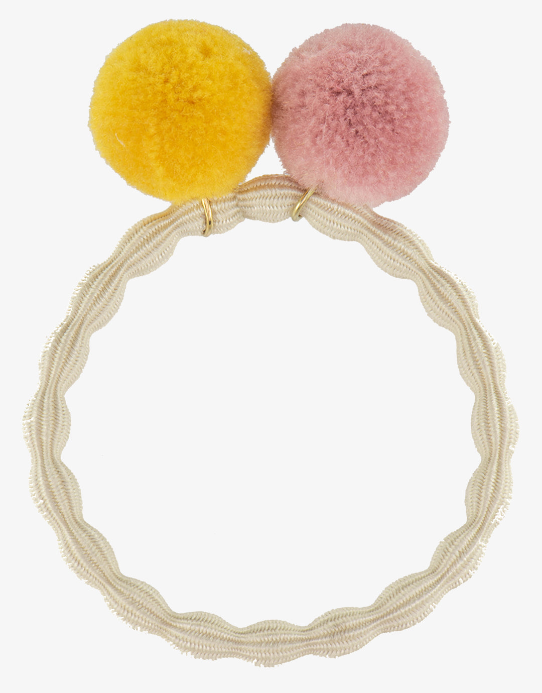 PomPom Hair Tie - Ivory - Simply Beach UK