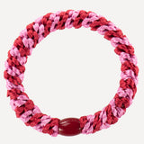 Original Hair Tie - Red and Bubblegum Stripe