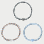 Slim Hair Tie Bundle - Pale Pastel Blues - Simply Beach UK