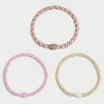 Slim Hair Tie Bundle - Pale Pastel Pinks - Simply Beach UK