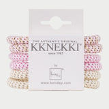 Slim Hair Tie Bundle - Pale Pastel Pinks - Simply Beach UK