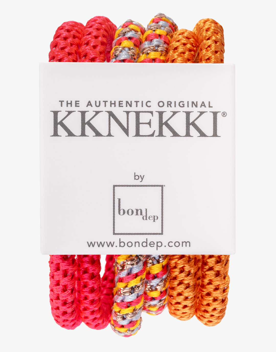 Slim Hair Tie Bundle - Orange and Pink - Simply Beach UK