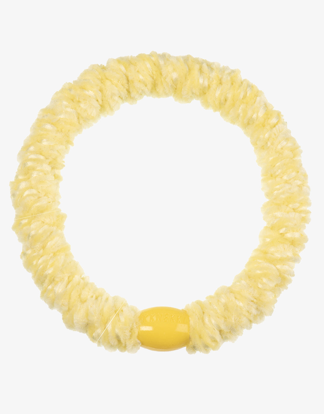 Velvet Hair Tie - Light Yellow - Simply Beach UK
