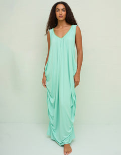 Lee Draped Dress - Aqua - Simply Beach UK