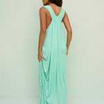 Pitusa Lee Draped Dress - Aqua - Simply Beach UK