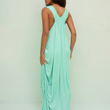 Pitusa Lee Draped Dress - Aqua - Simply Beach UK
