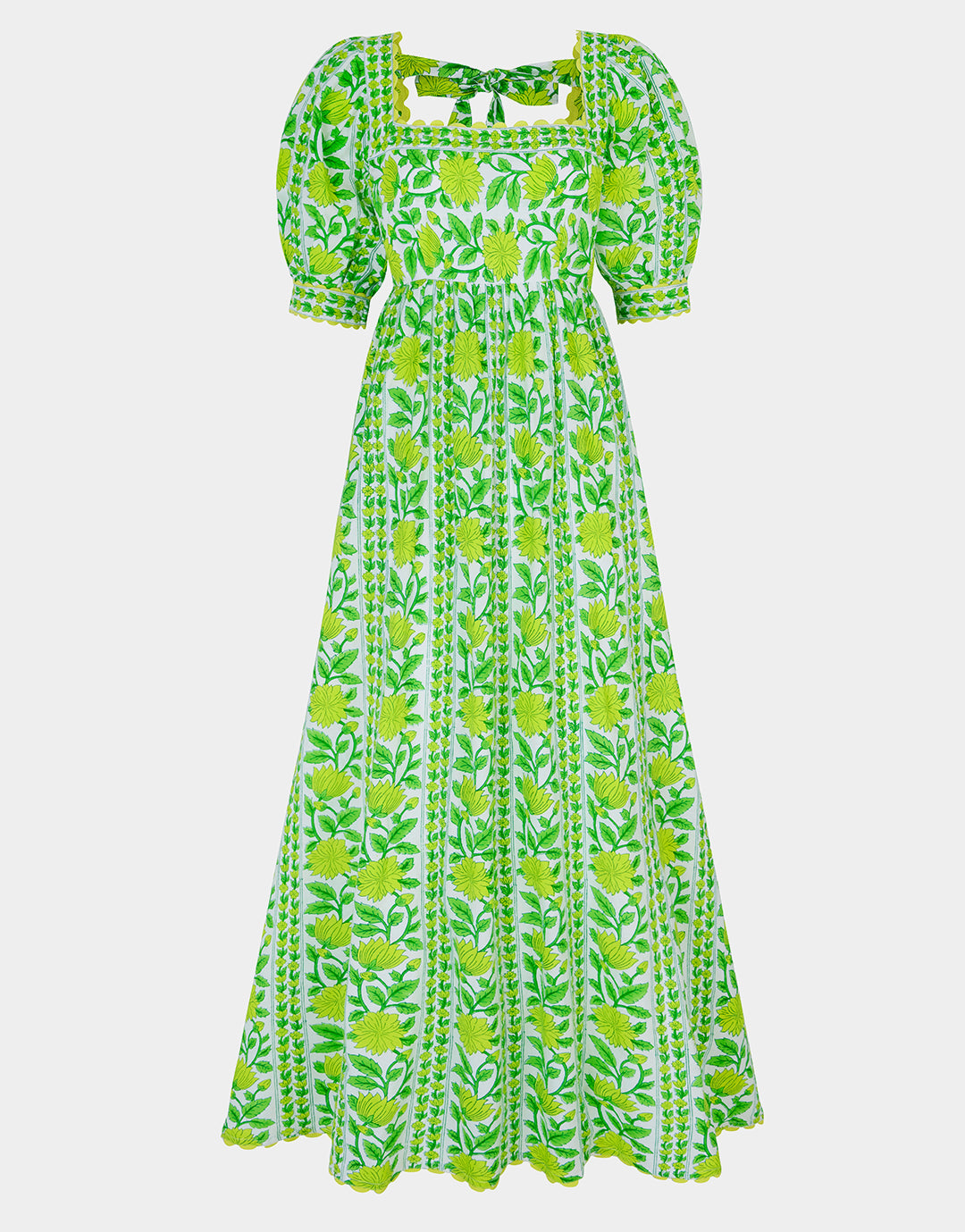 Elizabeth Dress - Lime Border - Simply Beach UK