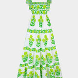 Lara Dress - Lime Botanics - Simply Beach UK