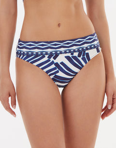 Marina Bikini Pant - Blue and White - Simply Beach UK