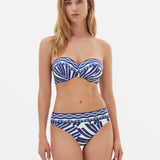 Marina Bikini Pant - Blue and White - Simply Beach UK