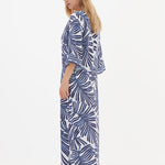 Marina Maxi Beach Dress - Blue and White - Simply Beach UK