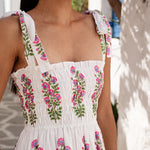 Pink City Prints Martina Dress - Schiffly Folk Buta - Simply Beach UK