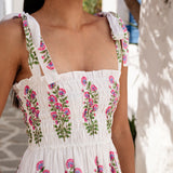 Pink City Prints Martina Dress - Schiffly Folk Buta - Simply Beach UK
