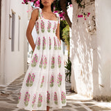 Pink City Prints Martina Dress - Schiffly Folk Buta - Simply Beach UK