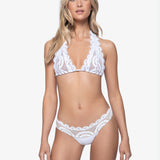 Must Haves Lace Banded Teeny Bikini Pant - White - Simply Beach UK
