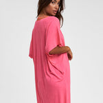 Mini Pima Abaya Dress - Hot Pink - Simply Beach UK