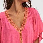 Mini Pima Abaya Dress - Hot Pink - Simply Beach UK