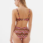 Nuria Ferrer Miranda Plunge Bikini Top - Multi - Simply Beach UK
