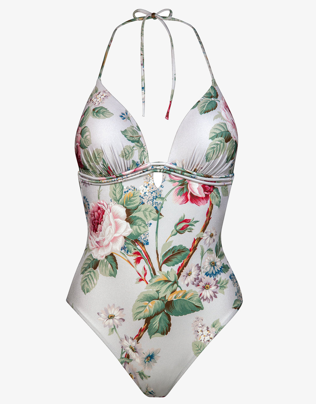 Liaison Halterneck Swimsuit - Silver Rose - Simply Beach UK