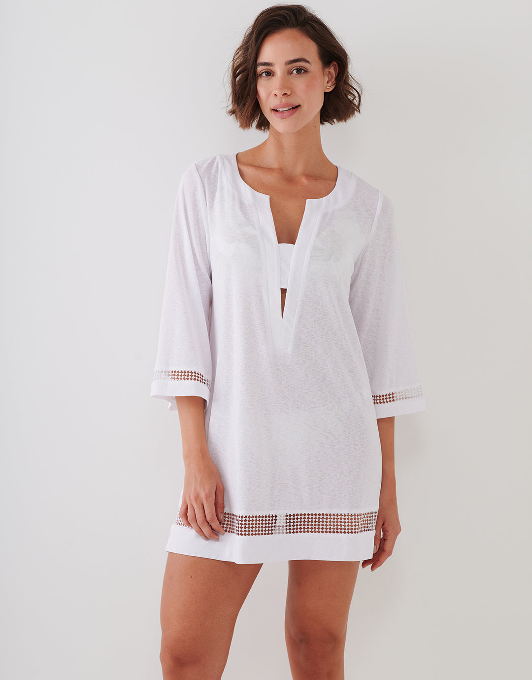 Midi Tunic - White - Simply Beach UK