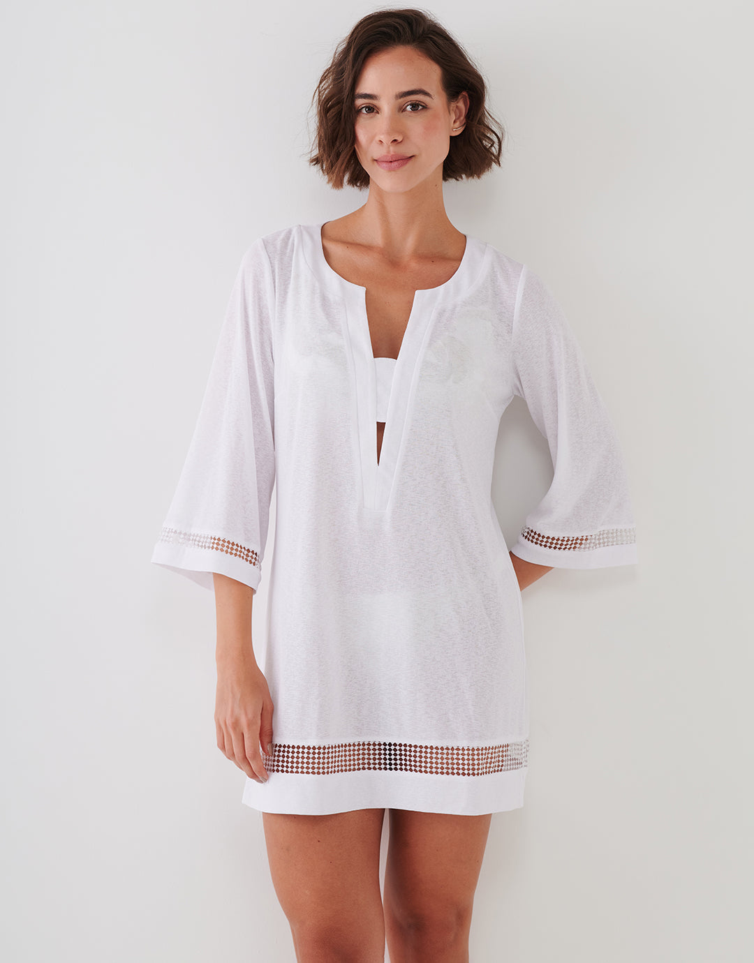 Midi Tunic - White - Simply Beach UK