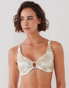 Ornation Ring Halter Bikini Top - Canvas Sand - Simply Beach UK