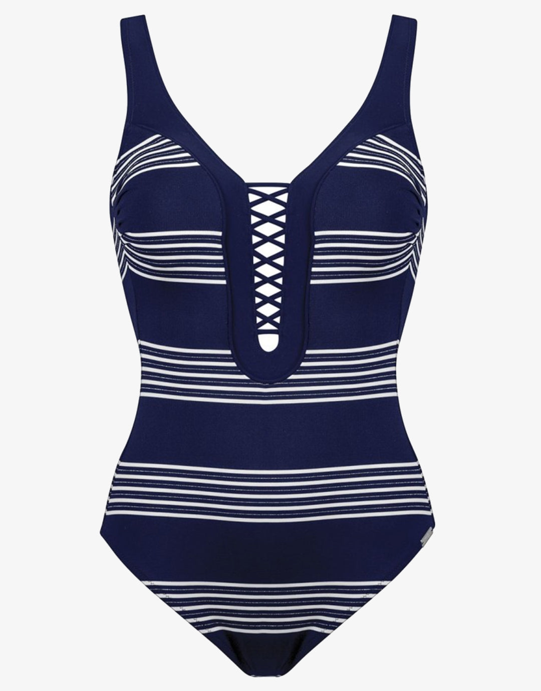 Pace Plunge Swimsuit - Navy White - Simply Beach UK
