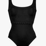 Softline Belted Swimsuit - Black - Simply Beach UK