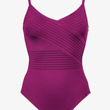 Softline Wrap Swimsuit - Magenta - Simply Beach UK