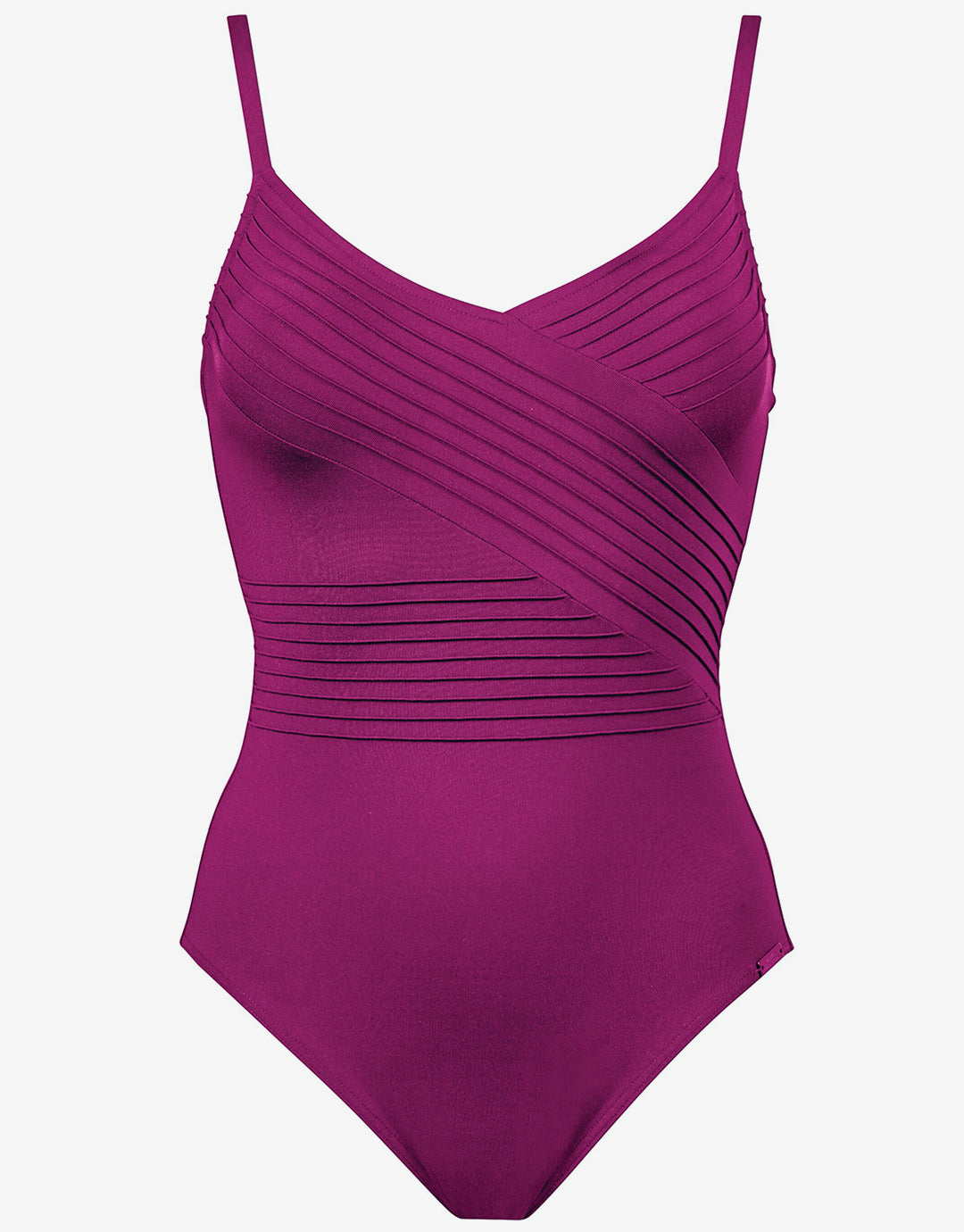 Softline Wrap Swimsuit - Magenta - Simply Beach UK