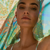 Jacquard Pareo - Blue Tapestry