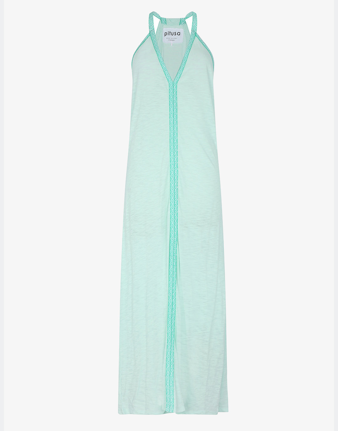 Pitusa Monochromatic Pima Sundress - Aqua - Simply Beach UK