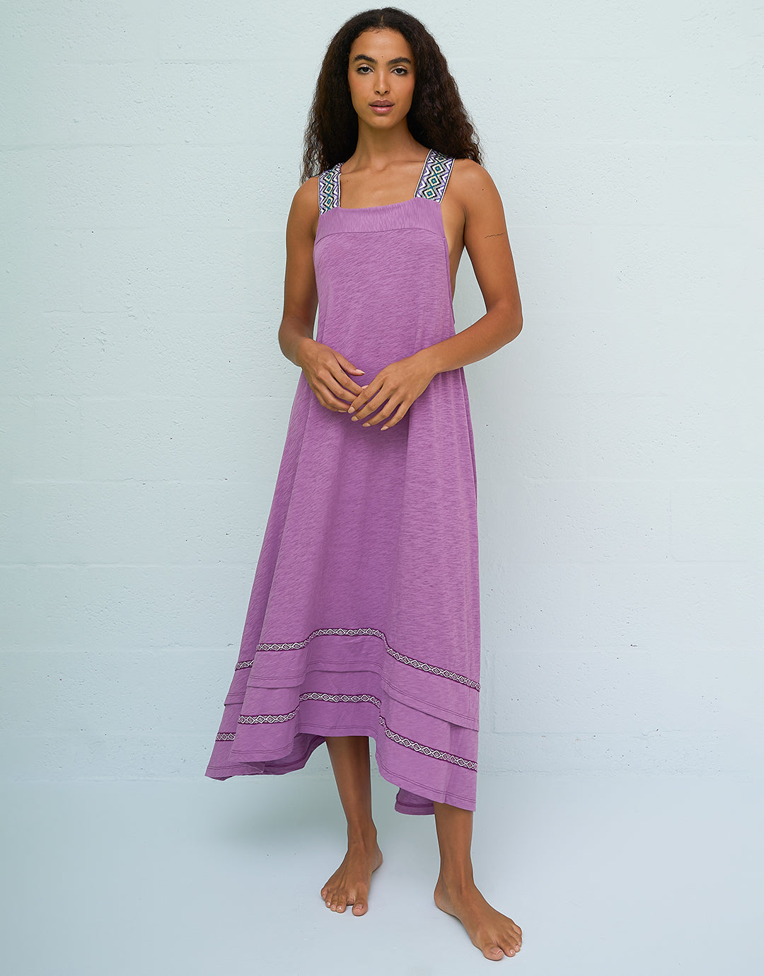 Monochromatic St Tropez Dress - Purple - Simply Beach UK