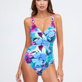 Malena Wrap Swimsuit - Turquoise - Simply Beach UK
