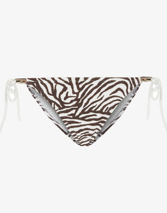 Namibia Rope Tie Side Pant - Brown/White - Simply Beach UK