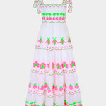 Athens Dress - Neon Fruit Embroidery - Simply Beach UK