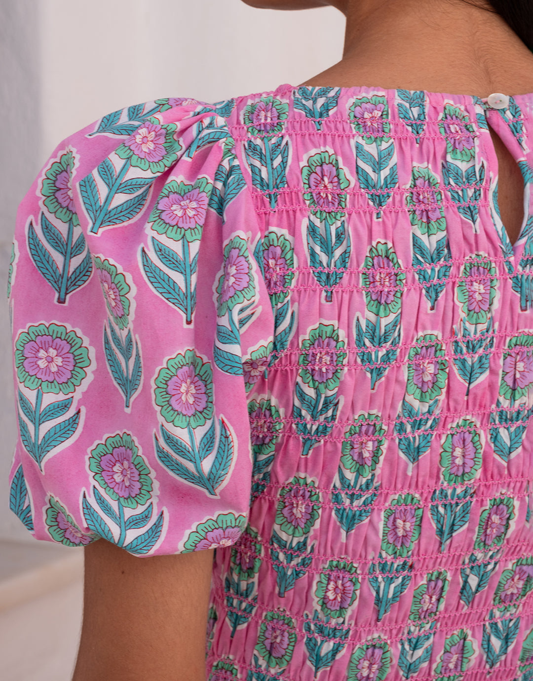 Pink City Prints Nova Mini Dress - Lilac Buta - Simply Beach UK
