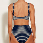 Nadine Bikini Set - Navy and White - Simply Beach UK