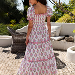Pink City Prints Palermo Dress - Schiffly Folk Posie - Simply Beach UK
