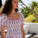 Pink City Prints Palermo Dress - Schiffly Folk Posie - Simply Beach UK