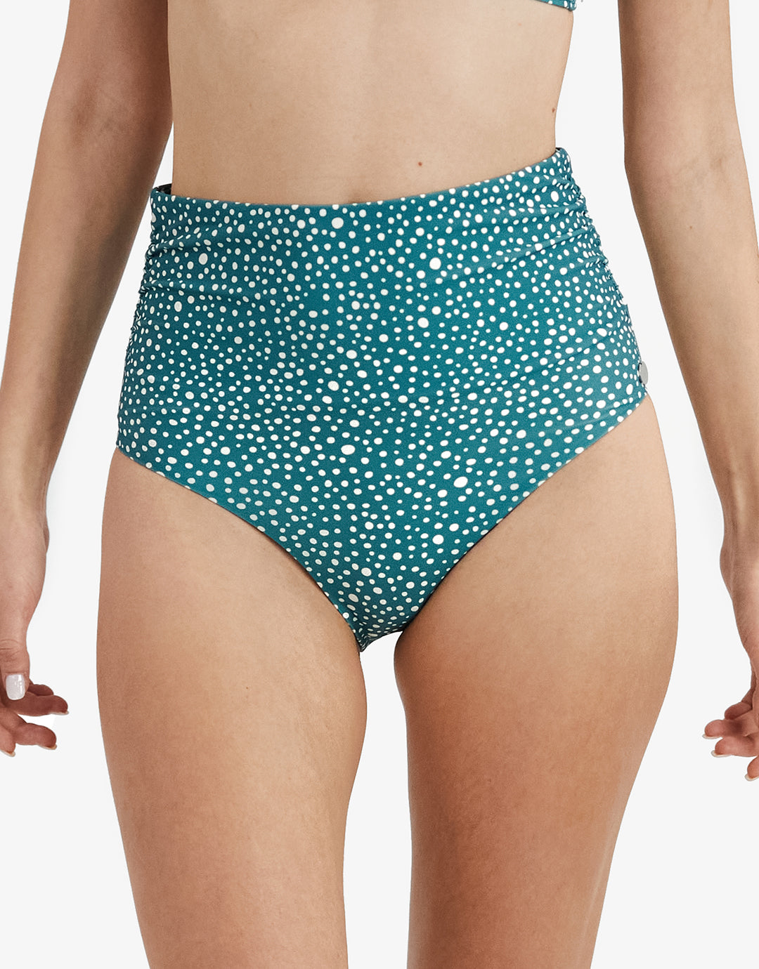 Ditsy Dots Chara Bikini Pant - Deep Jungle - Simply Beach UK