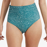 Ditsy Dots Chara Bikini Pant - Deep Jungle - Simply Beach UK