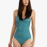 Ditsy Dots Simi Swimsuit - Deep Jungle - Simply Beach UK