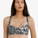 Zebra Medea Bikini Top - Brown and White - Simply Beach UK
